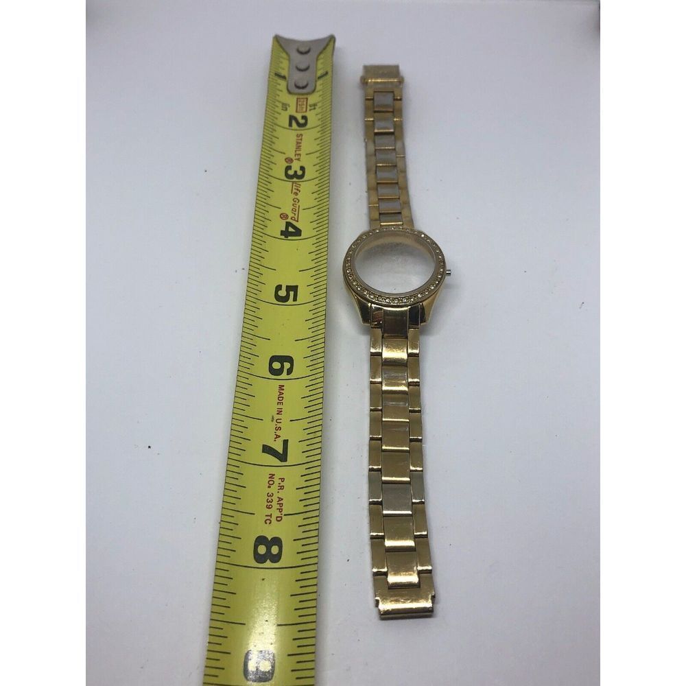 Authentic Fossil Used Watch Parts Band Case Stainless Steel 14mm Bb386